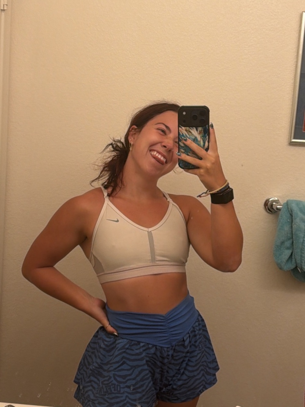 Nike Women's Light Beige Sports Bra